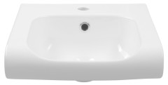INKA keramické umyvadlo polozápustné, 40x40cm, bílá (341201) (5)