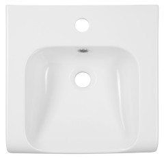 INKA keramické umyvadlo polozápustné, 40x40cm, bílá (341201) (6)