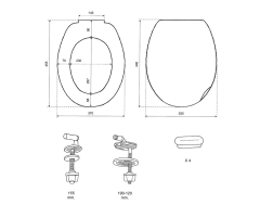 ALICANTE WC sedátko, bílá ( ST262 ) (2)