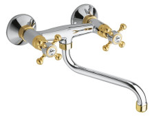 ANTEA nástěnná baterie, chrom/zlato ( 3062 ) (1)