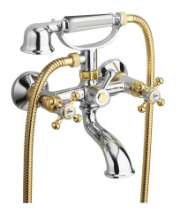 ANTEA nástěnná vanová baterie kompletní, chrom/zlato ( 3012 )