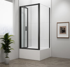 DEEP BLACK obdélníkový sprchový kout 1000x900mm L/P varianta, čiré sklo (MD1910B-02) (3)