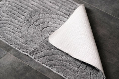 RIST koupelnová předložka, 50x80cm, 100% polyester, protiskluz, šedá (NI8593) (2)