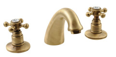 ANTEA tříprvková umyvadlová baterie s výpustí, bronz ( 3026 )