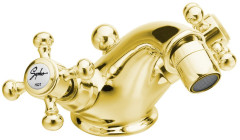 ANTEA stojánková bidetová baterie s výpustí, zlato (3185)