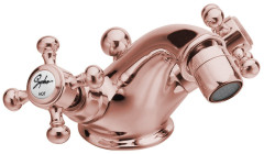 ANTEA stojánková bidetová baterie s výpustí, růžové zlato (3187)