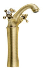 ANTEA stojánková umyvadlová baterie vysoká s výpustí, výška 245mm, bronz (3176L)