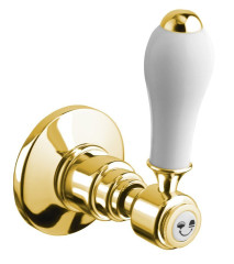 ANTEA podomítkový přepínač, páčka, zlato (DEVIN105)