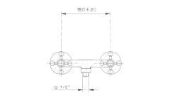 ANTEA nástěnná sprchová baterie, nikl (3868) (2)