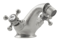 ANTEA stojánková bidetová baterie s výpustí, nikl (3188)