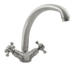 ANTEA stojánková dřezová baterie, výška 265mm, nikl (3118)