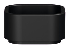 HAKO keramické umyvadlo na desku 30x30 cm, černá mat (554331)