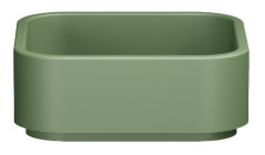 HAKO keramické umyvadlo na desku 40x40 cm, verde mat (554411)