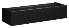 KANAAL keramické umyvadlo 120x40cm, černá mat (574231)
