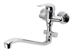 AQUALINE 35 nástěnná umyvadlová/vanová baterie, rozteč 100mm, chrom ( 52140 )