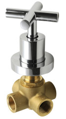 AXIA podomítkový přepínač, chrom ( DEVIN5 )