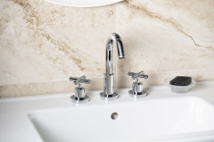 AXIA tříprvková stojánková umyvadlová baterie, bez výpusti, chrom ( 502/S ) (3)