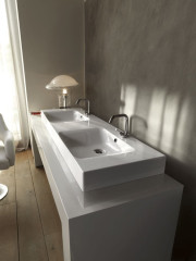 CENTO keramické dvojumyvadlo 140x45cm, bílá ( 353601 ) (3)