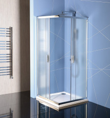 EASY čtvercová sprchová zástěna 900x900mm, sklo Brick (EL5138)