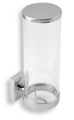 METALIA 12 ZÁSOBNÍK NA KOSMETICKÉ TAMPONY SKLO CHROM (0272,0)