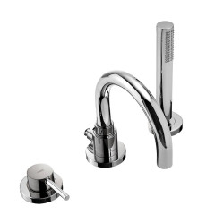 TRES STUDY Exclusive vanová baterie jednopáková stojánková 3-otvorová, chrom (26215001) (1)