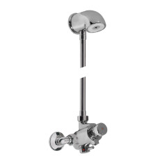 TRES směšovací sprchová souprava, baterie rozteč 150mm, s tlačným ventilem, kompletní včetně sprchové hlavice, chrom  (112163) (1)