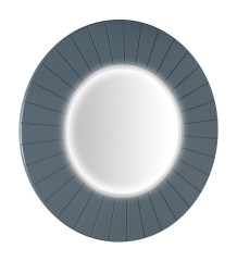 LUMIRO STRIP kulaté zrcadlo s LED osvětlením v rámu ø 75cm, siena (LR750-4242S)