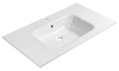 ARECA umyvadlo, litý mramor, 91x51,5cm, bílá (AC091)