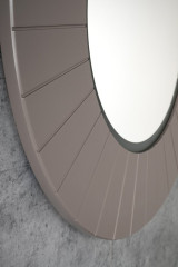 LUMIRO STRIP kulaté zrcadlo s LED osvětlením v rámu ø 75cm, agila (LR750-4343S) (5)