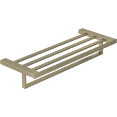 KLUDI VELA C držák osušky s odkládací plochou, kartáčovaný nikl (31989N5)