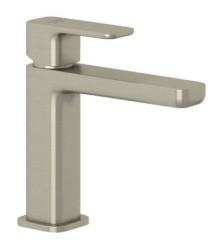 KLUDI RENON umyvadlová jednopáková baterie 110, PUSH-OPEN uzavírací ventil, kartáčovaný nikl (42288N575)