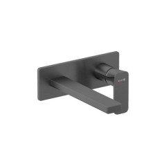 KLUDI RENON podomítková umyvadlová nástěnná dvouotvorová jednopáková baterie, vrchní část, kartáčovaný gunmetal (42244N275)