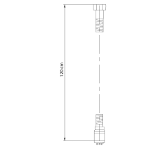 SOFTFLEX plastová sprchová hadice, 120cm, metalická stříbrná/chrom (1208-10 ) (2)