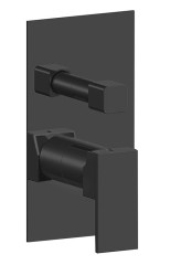 SPECTRE podomítková sprchová baterie, 3 výstupy, černá mat (1102-87B)