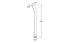 Ruční sprcha, 230mm, mosaz/chrom ( 1204-01 ) (2)