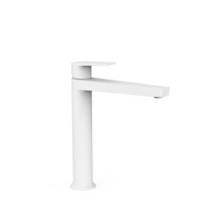 TRES PROJECT umyvadlová baterie vysoká bez odtokové soupravy, bílá mat (22120401BM)