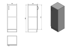 SIMPLEX ECO nízká skříňka 30x86x30cm (SIME340) (7)