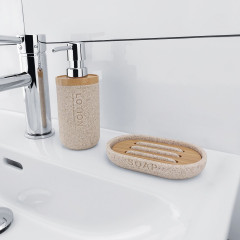 KORA Mýdlenka, pískově béžová / bambusové dřevo (KO 24059-86)