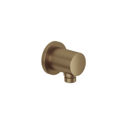 KLUDI NOVA FONTE Puristic připojovací kolínko DN 15 se zpětnou klapkou, kartáčovaný bronz (20543N1-15)