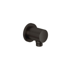 KLUDI NOVA FONTE Puristic připojovací kolínko DN 15 se zpětnou klapkou, kartáčovaný gunmetal (20543N2-15)