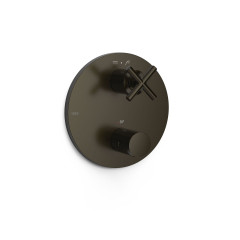 TRES termostatický pohledový díl k podomítkovému tělesu THERM-BOX, 2-cestný, černý bronz (28325001KMB)