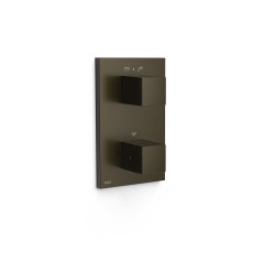 TRES termostatický pohledový díl k podomítkovému tělesu THERM-BOX, 2-cestný, černý bronz (00625001KMB)