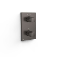 TRES termostatický pohledový díl k podomítkovému tělesu THERM-BOX, 2-cestný, Grafit (21125001GR)