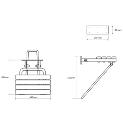 HANDICAP sklopné sedátko do sprchového koutu s opěrnou nohou, 44x45cm, bílá ( 301102181 ) (2)