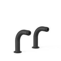 TRES připojení vody pro instalaci vanové baterie na okraj vany, černá mat (29987001NM)