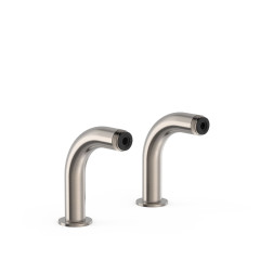 TRES připojení vody pro instalaci vanové baterie na okraj vany, ocel (vzhled nerezu) (29987001AC)