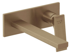 KLUDI DECUS podomítková umyvadlová nástěnná dvouotvorová jednopáková baterie, vrchní část, kartáčovaný bronz (54245N175)