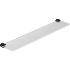 KLUDI VELA R skleněná polička 60cm, kartáčovaný gunmetal (58973N2)