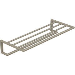 KLUDI VELA R držák osušky s odkládací plochou, kartáčovaný nikl (58989N5)