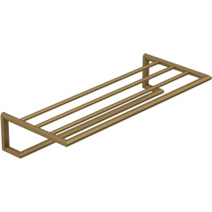 KLUDI VELA R držák osušky s odkládací plochou, kartáčovaný bronz (58989N1)